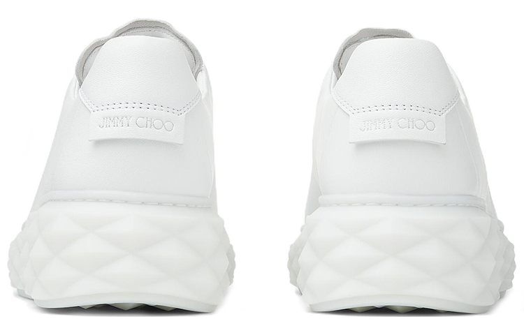 Белые женские кроссовки Diamond Maxi/F Low Top для скейтбординга Jimmy Choo — фото 4