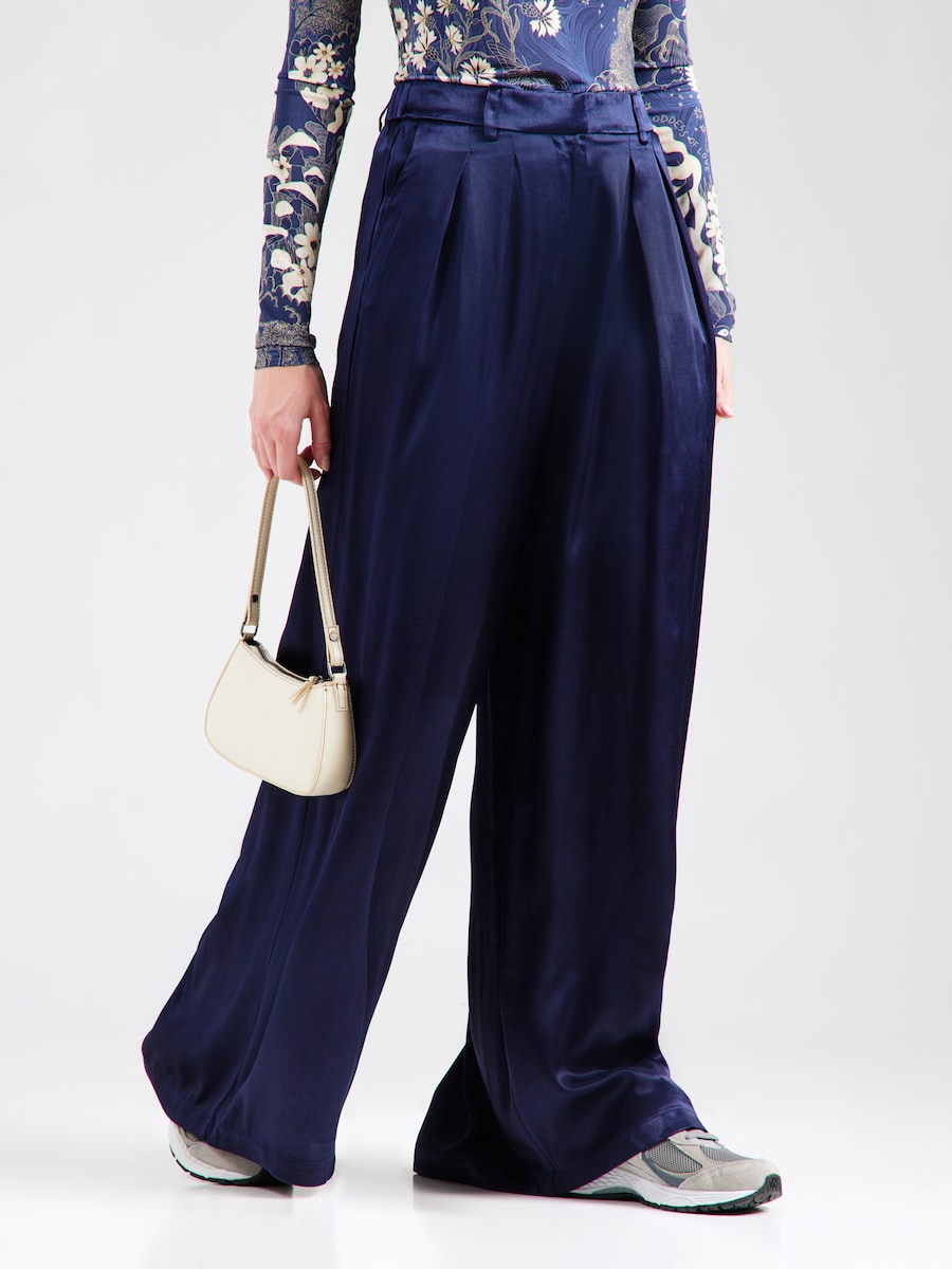 

Широкие брюки со складками спереди King Louie Marnie, темно-синий