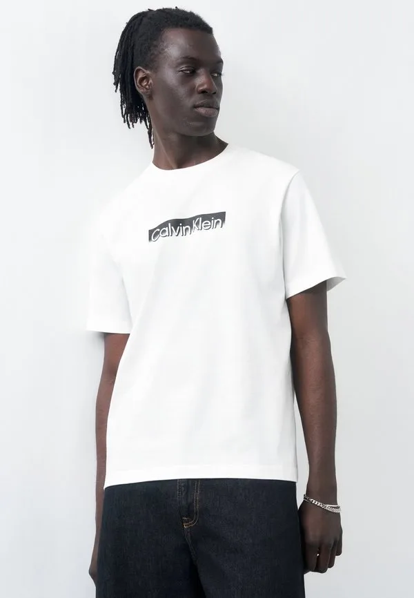 Футболка с графическим принтом Calvin Klein, Bright White