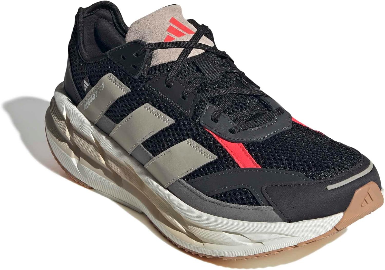 Мужские кроссовки Adidas Adistar 3, черный/красный/бежевый/ярко-красный — фото 4