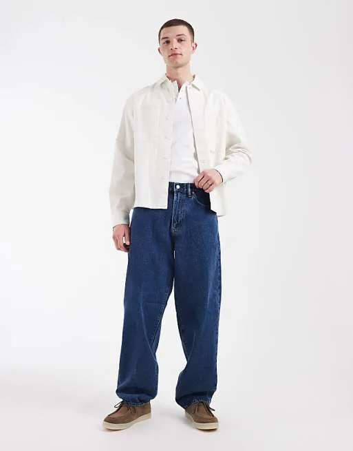 

Темно-синие джинсы GAP мешковатого кроя