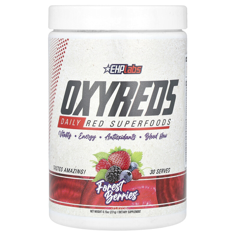 

EHPlabs, OxyReds, Daily Red Superfoods, лесные ягоды, 231 г (8,15 унции)