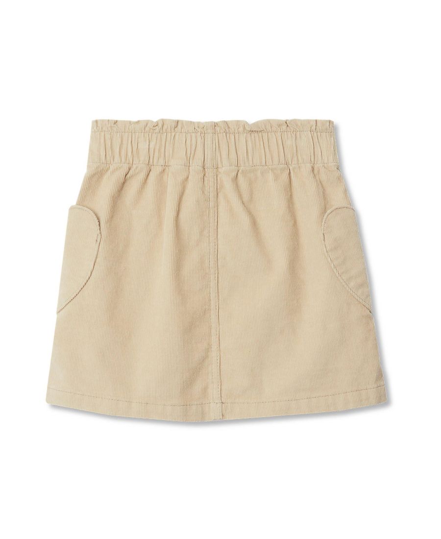 

Детская вельветовая юбка с кармашками в форме сердечек Lands' End, Sand khaki