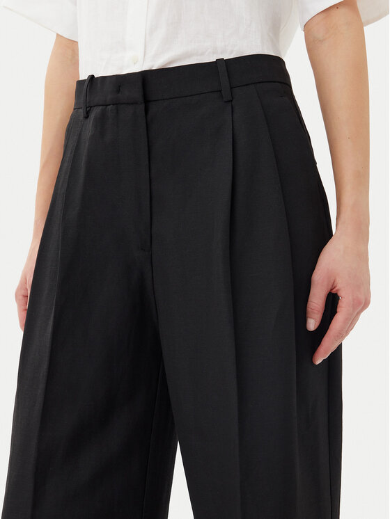 Брюки свободного кроя WW0WW45460 Tommy Hilfiger, черный — фото 4