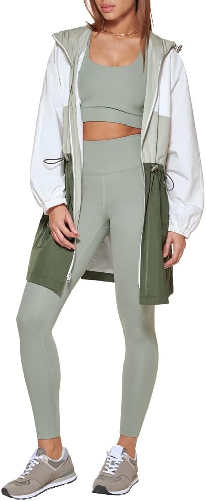 Женская свободная куртка-дождевик Levi's с цветными блоками, Green — фото 2