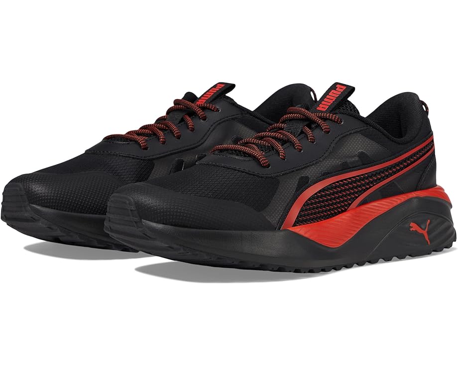 

Кроссовки PUMA Kids Excursion, цвет Puma Black-PUMA RED