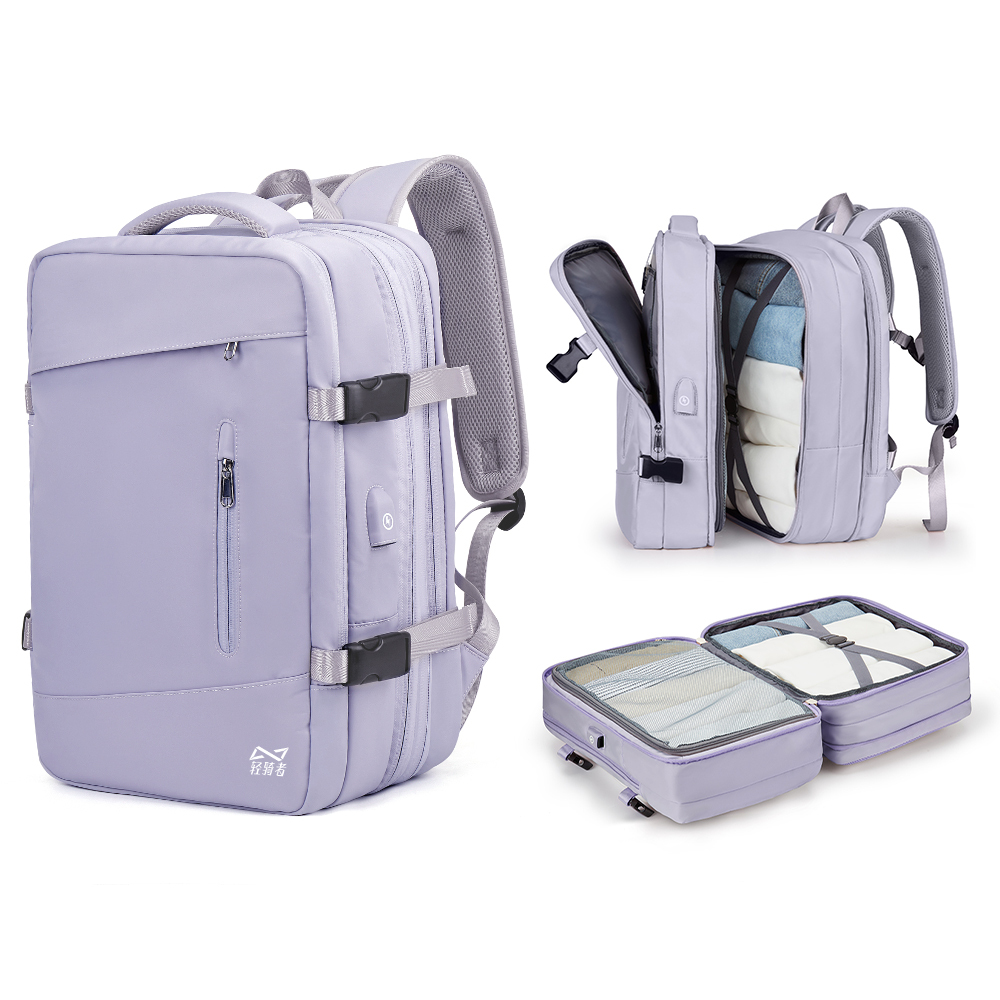

KEYSTREET Тканевый дорожный рюкзак унисекс разноцветный, Purple Taro[Includes Wet-Dry Separation Pocket+Expandable Capacity]