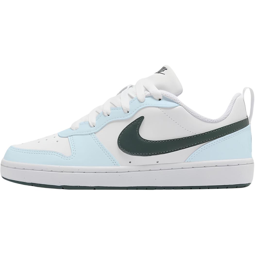 

Nike Детские кроссовки для скейтбординга Court Borough, износостойкие, синие, белые, для подростков