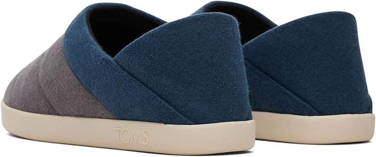 Мужские тапочки TOMS Ezra, 3-Forged Iron Multi Felt Fleece — фото 4