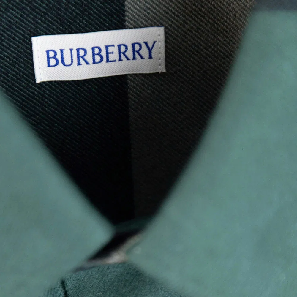 Рубашка мужская Burberry Moderate Green Lapel, Green — фото 4