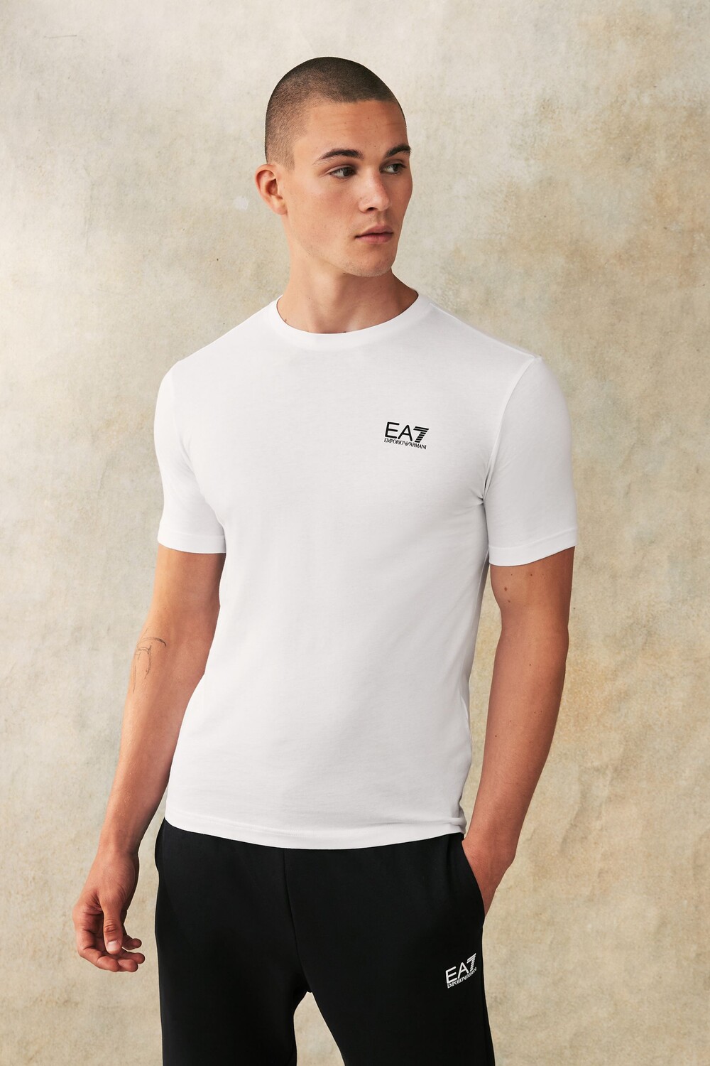 

Футболка с логотипом Emporio armani core id из 100% хлопка Ea7, белый