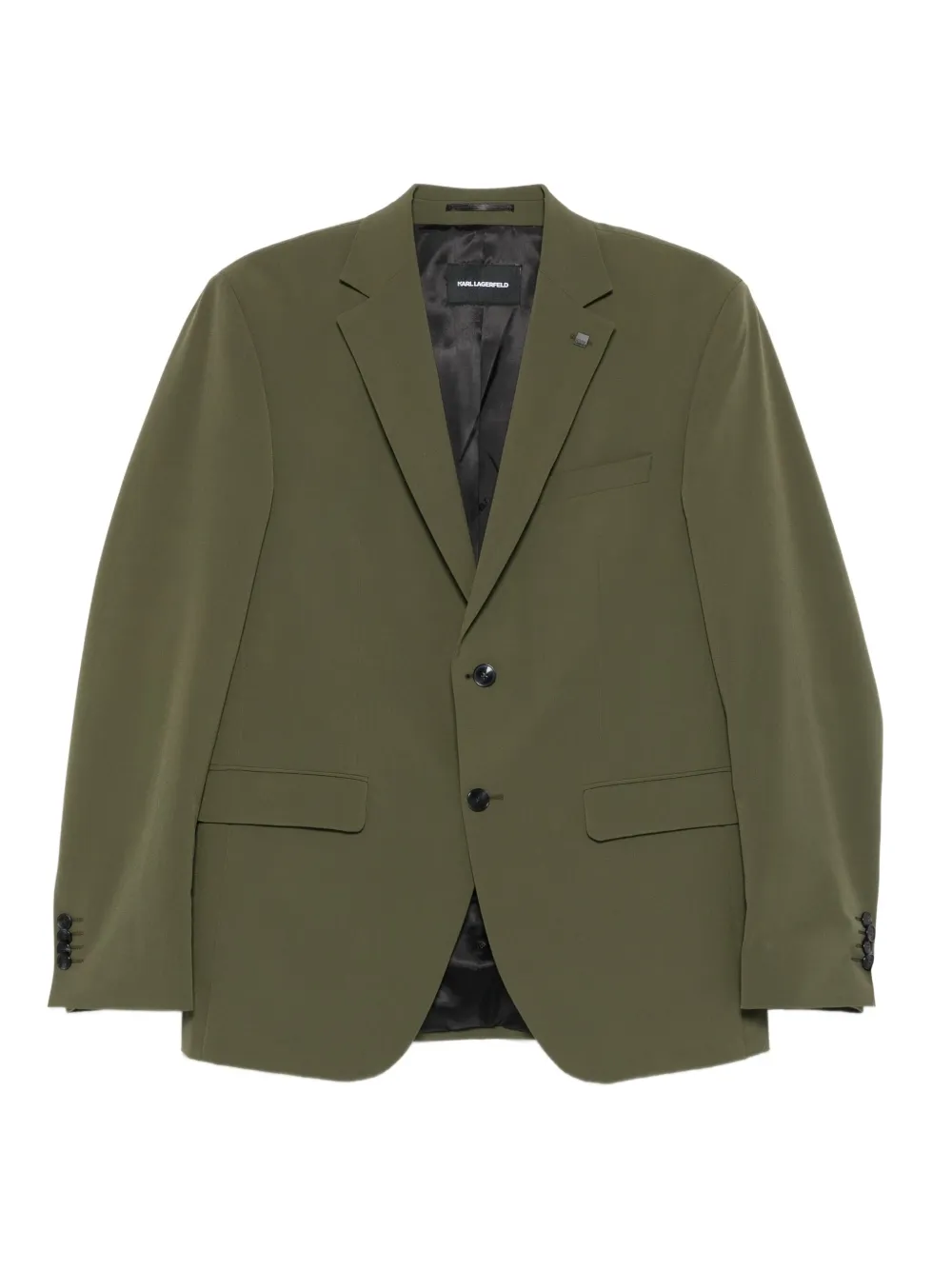 

Пиджак с заостренными лацканами Karl Lagerfeld, зеленый