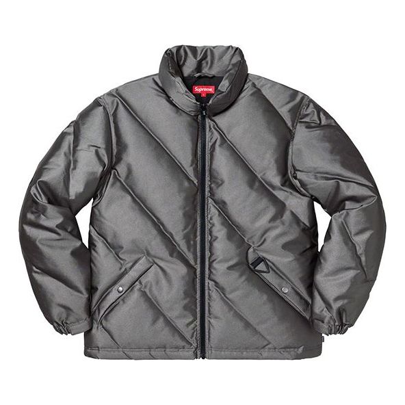 

Куртка fw19 week 11 iridescent puffy jacket black Supreme, черный