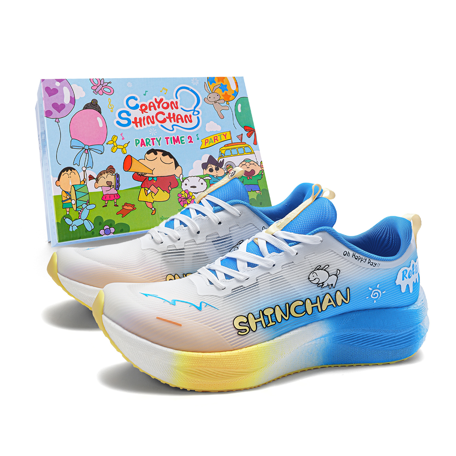 

Crayon Shinchan Влагоотводящие быстросохнущие легкие низкие кроссовки унисекс синие, цвет Blue
