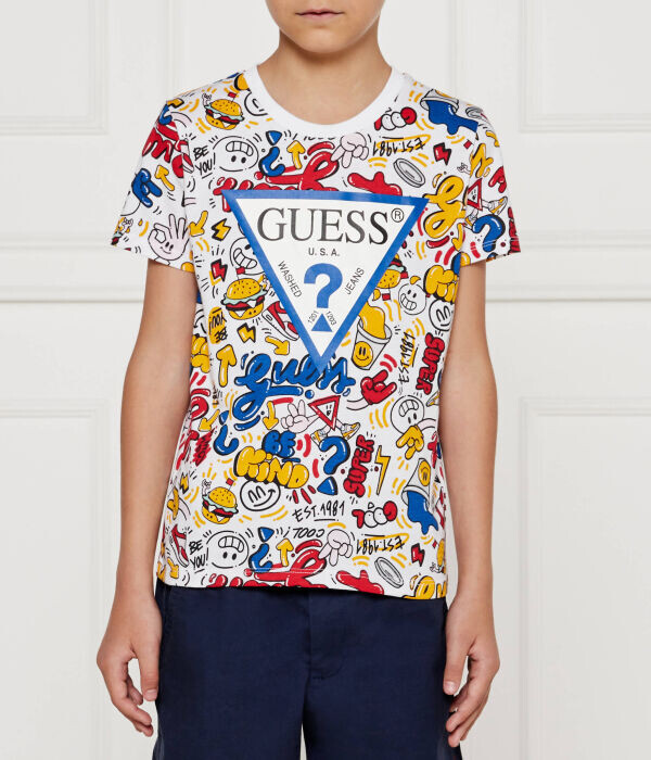 

Футболка детская Guess Regular Fit с рисунком, мультиколор
