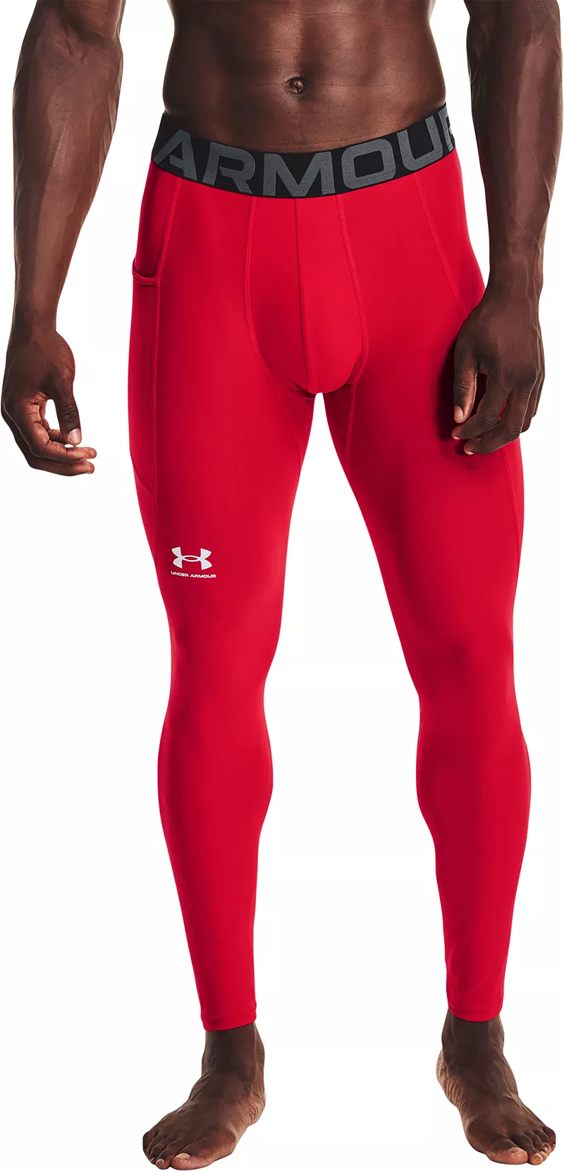 

Мужские леггинсы Under Armour HeatGear Armor, красный/белый