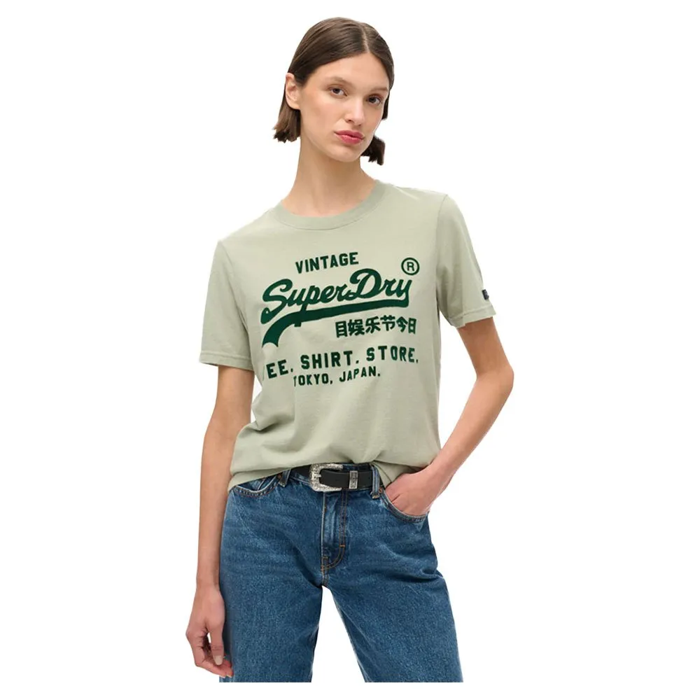 

Футболка Superdry Classic Vl Graphic Relaxed, зеленый