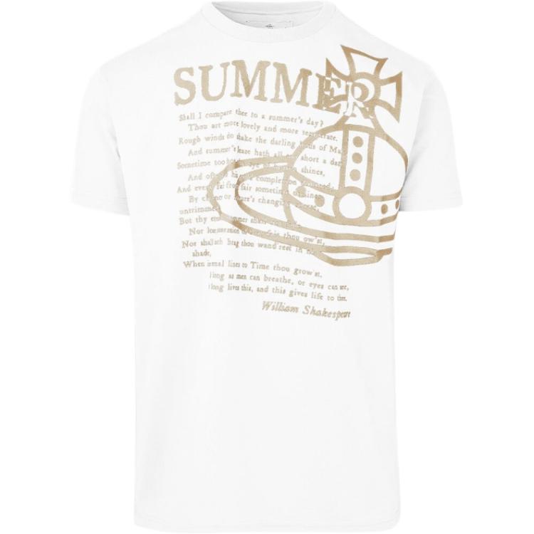 

Летняя хлопковая футболка Vivienne Westwood, белый