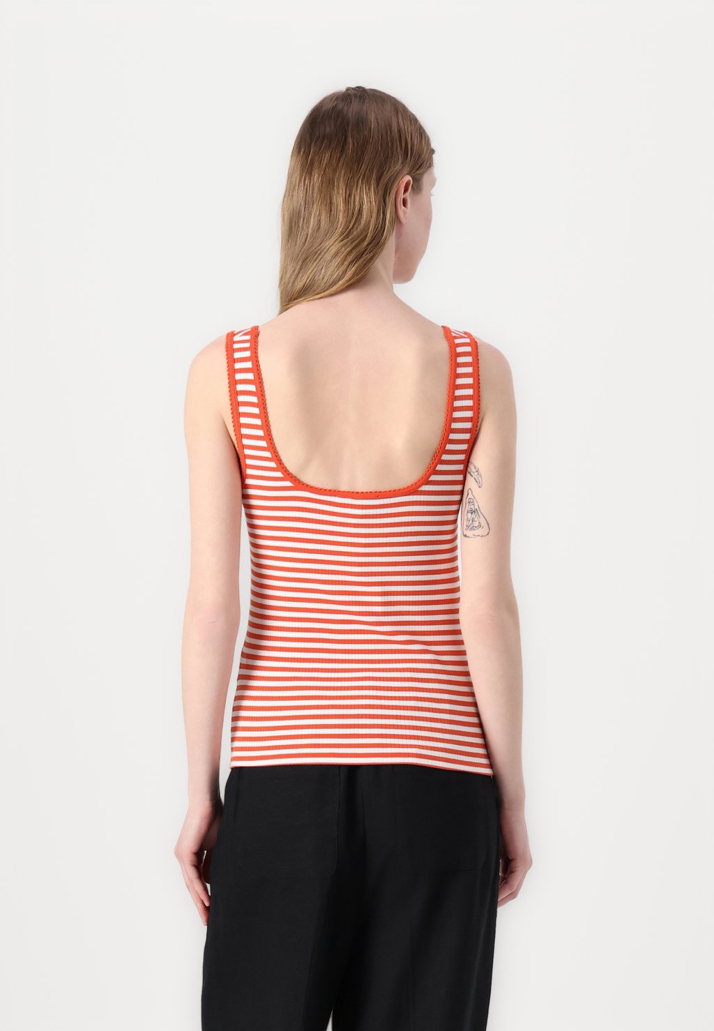 Топ SLIM SQUARE TANK Tommy Hilfiger, оранжевый — фото 3