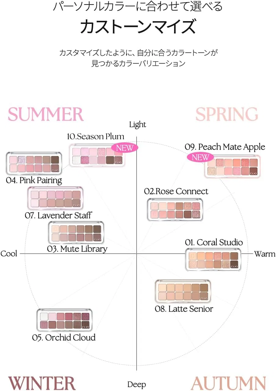 Тени для век CLIO PRO EYE PALETTE AIR 09 PEACH MATE APPLE — фото 2