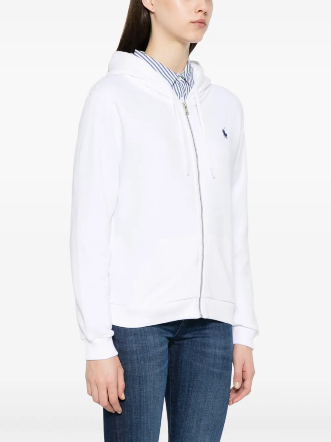 Толстовка с капюшоном Polo Ralph Lauren Polo Pony с вышивкой, белый — фото 3