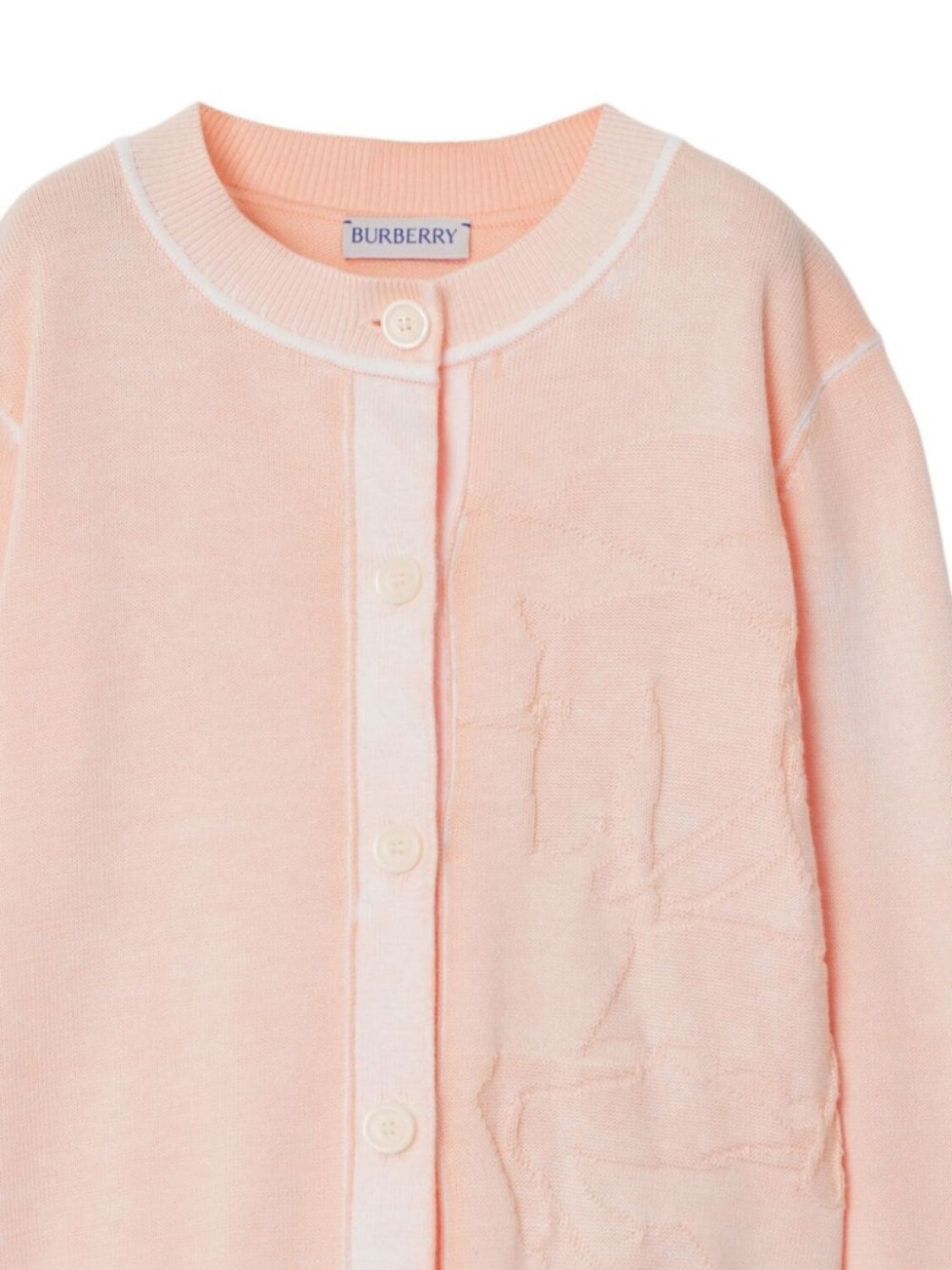 Burberry Kids хлопковый кардиган Cordelia EKD, розовый — фото 2