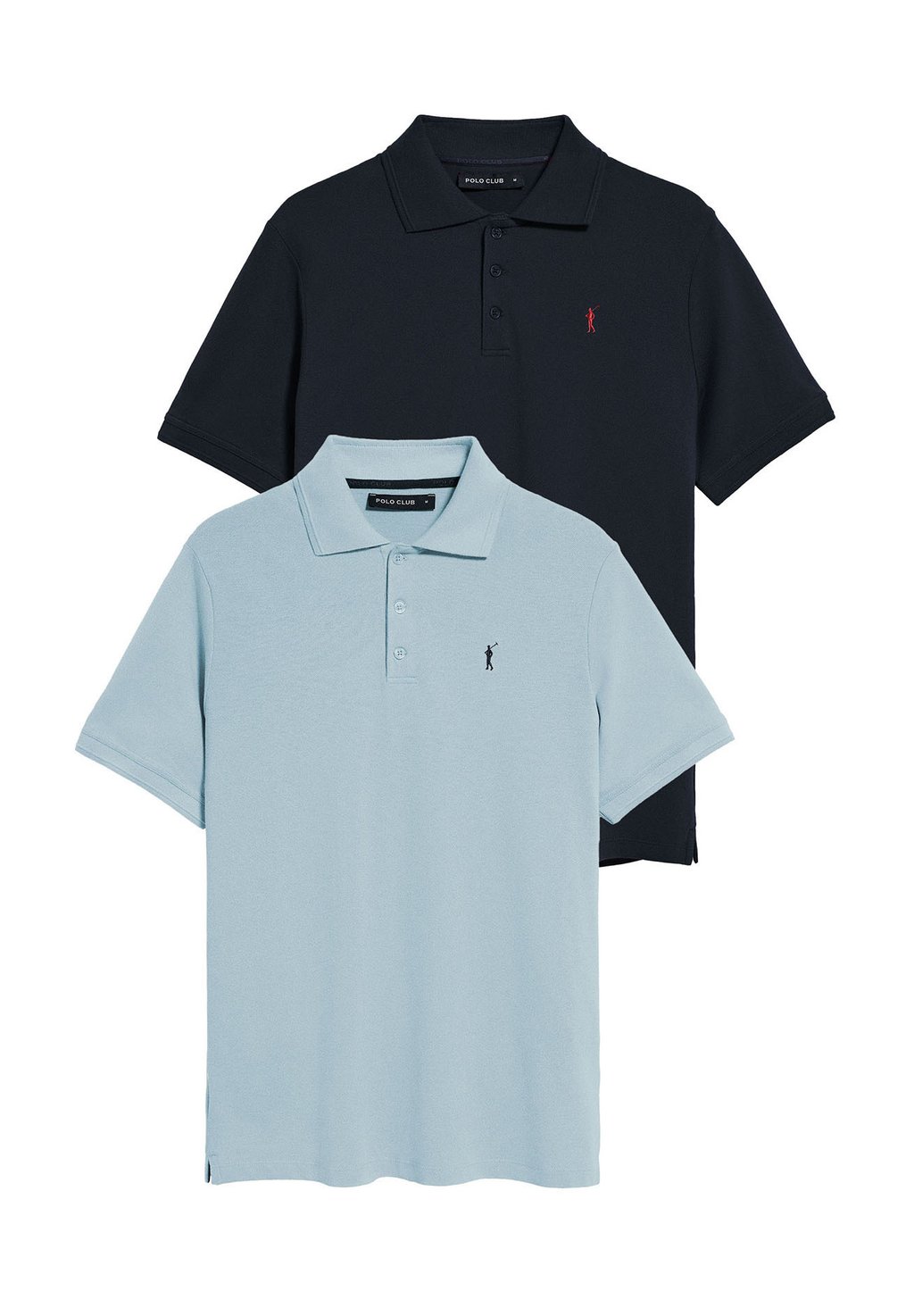

Поло REGULAR FIT THREE BUTTONS RIGBY GO DOUBLE PACK 2 Polo Club, синий
