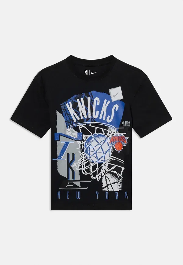 Футболка Nike Performance NBA New York Knicks Tee Print T-Shirt, черный — фото 3