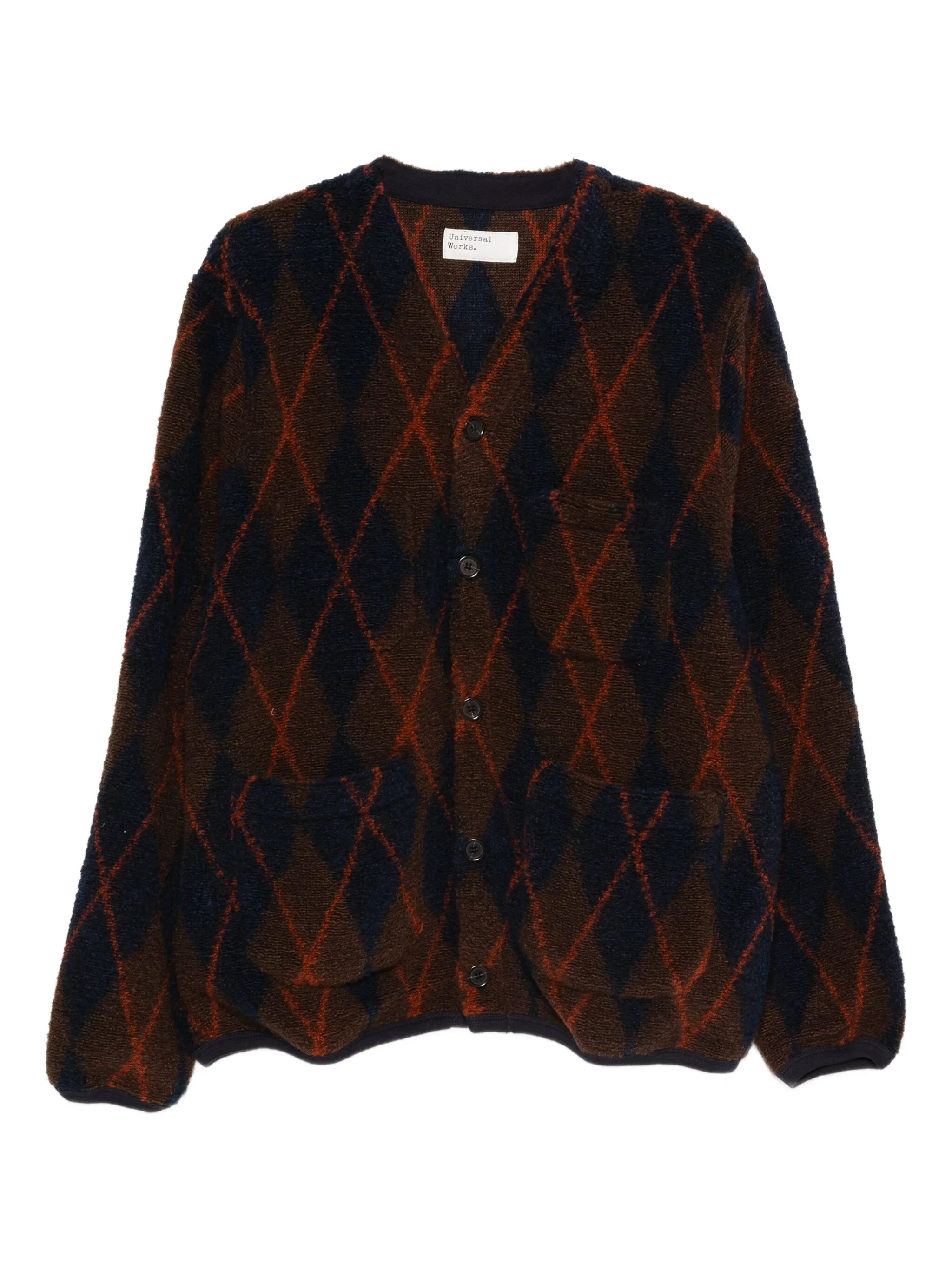

Кардиган с узором аргайл Universal Works, синий