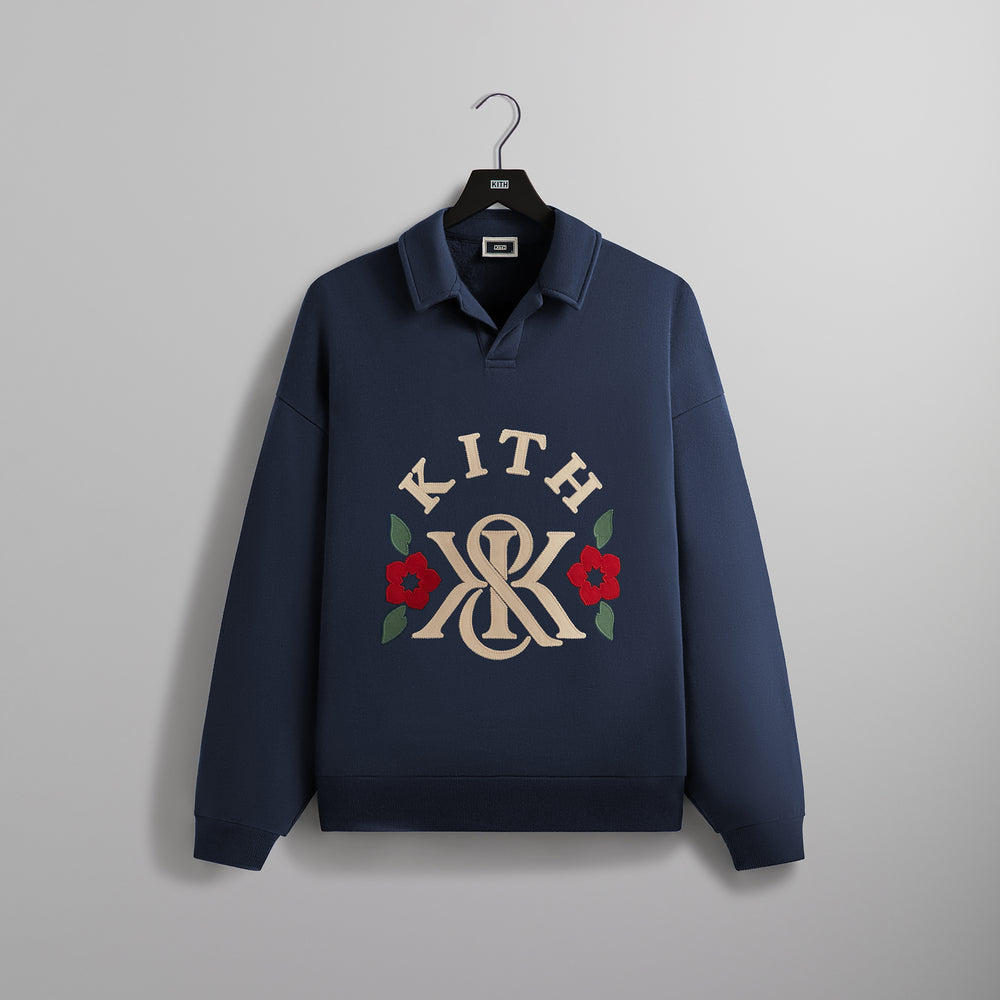 

Рубашка Kith K&K Applique Nelson Collared Rugby, черный