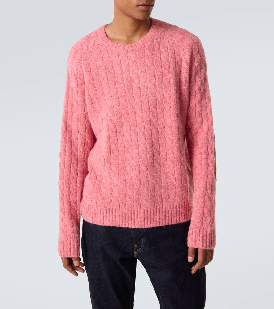 Кабельный свитер Polo Ralph Lauren, Strawberry Gelato Hthr — фото 3