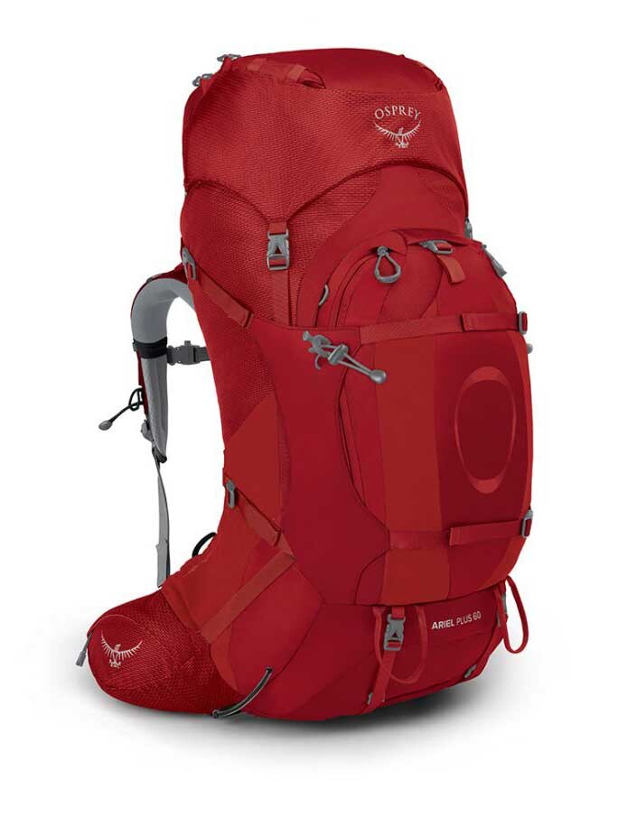 

Рюкзак Osprey Ariel Plus 60L, красный