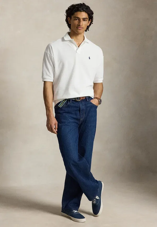 Поло свободного кроя Polo Ralph Lauren, белый — фото 2