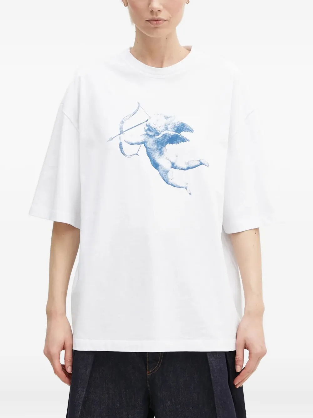 

Футболка с принтом Fiorucci, белый