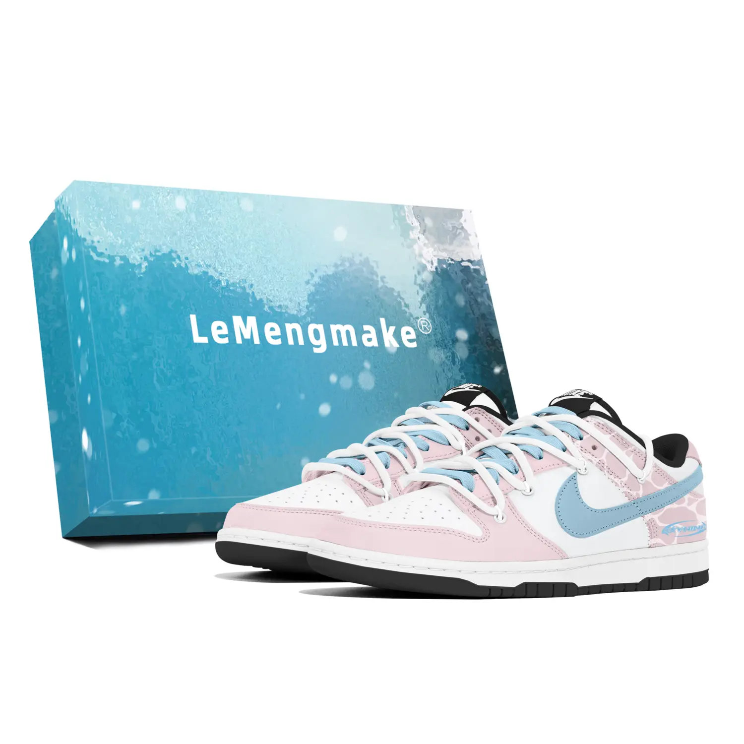 

Nike Кроссовки для скейтбординга Dunk Lemon Joy, износостойкие, белые, мужские