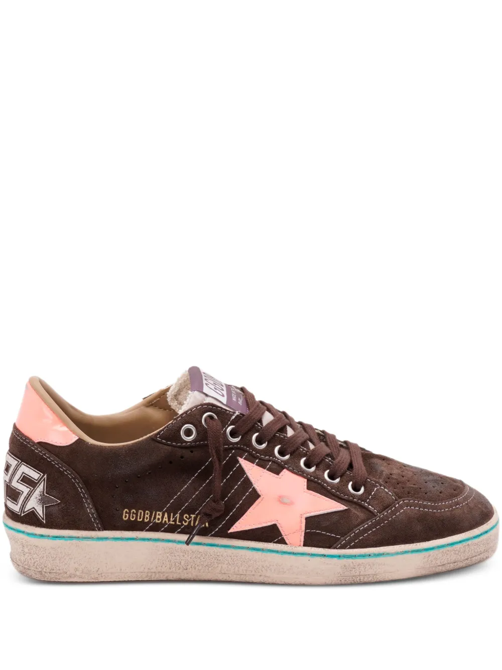 

Замшевые кроссовки с аппликацией в виде звезды GOLDEN GOOSE, коричневый