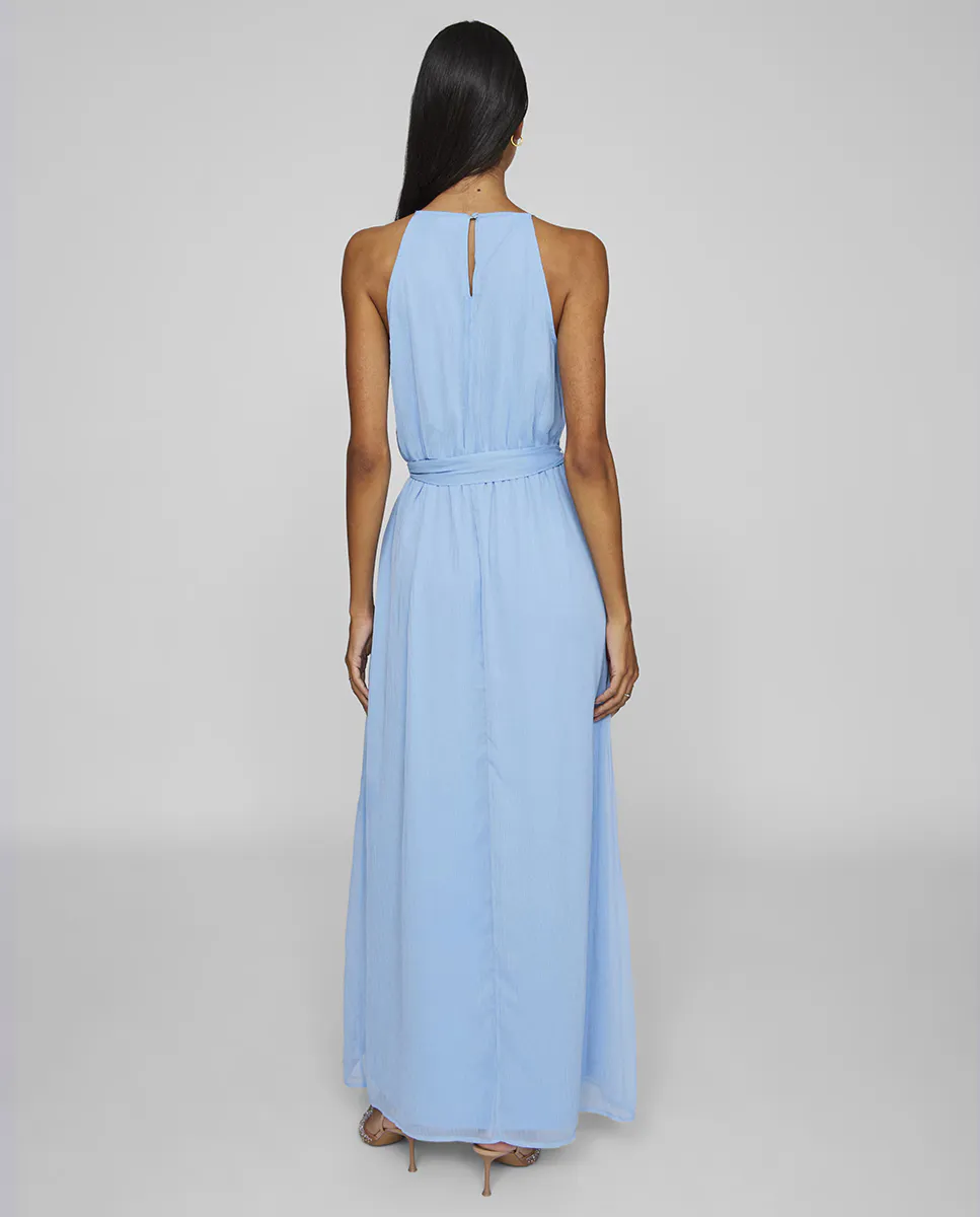 

Длинное платье без рукавов Vila, светло-голубой