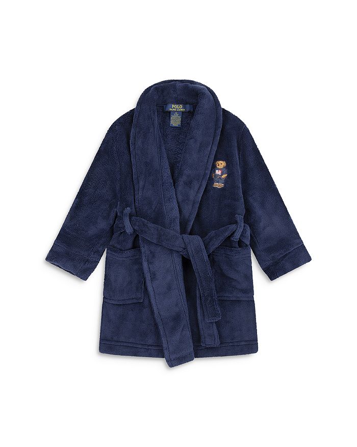 

Халат с нашивкой «Медведь» для мальчиков - Little Kid Polo Ralph Lauren, синий