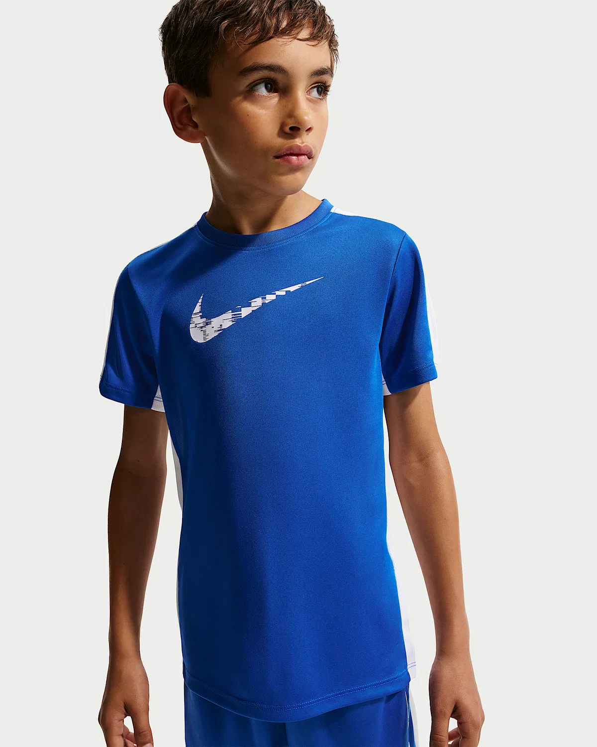 Детская (мальчиковая) футболка Dri-FIT с коротким рукавом Nike Trophy23, Game Royal/White/White