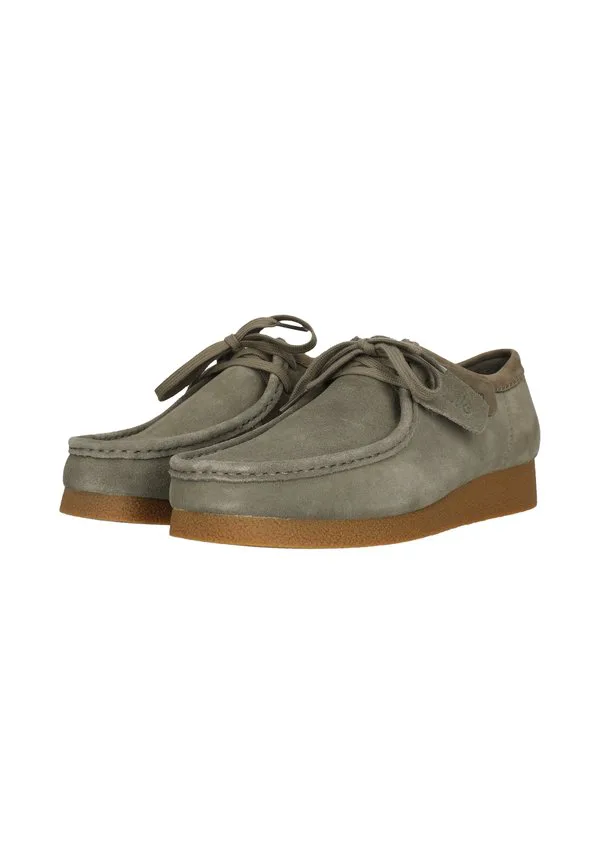 Повседневные кроссовки wallabee на шнуровке Clarks, Sage Suede — фото 2