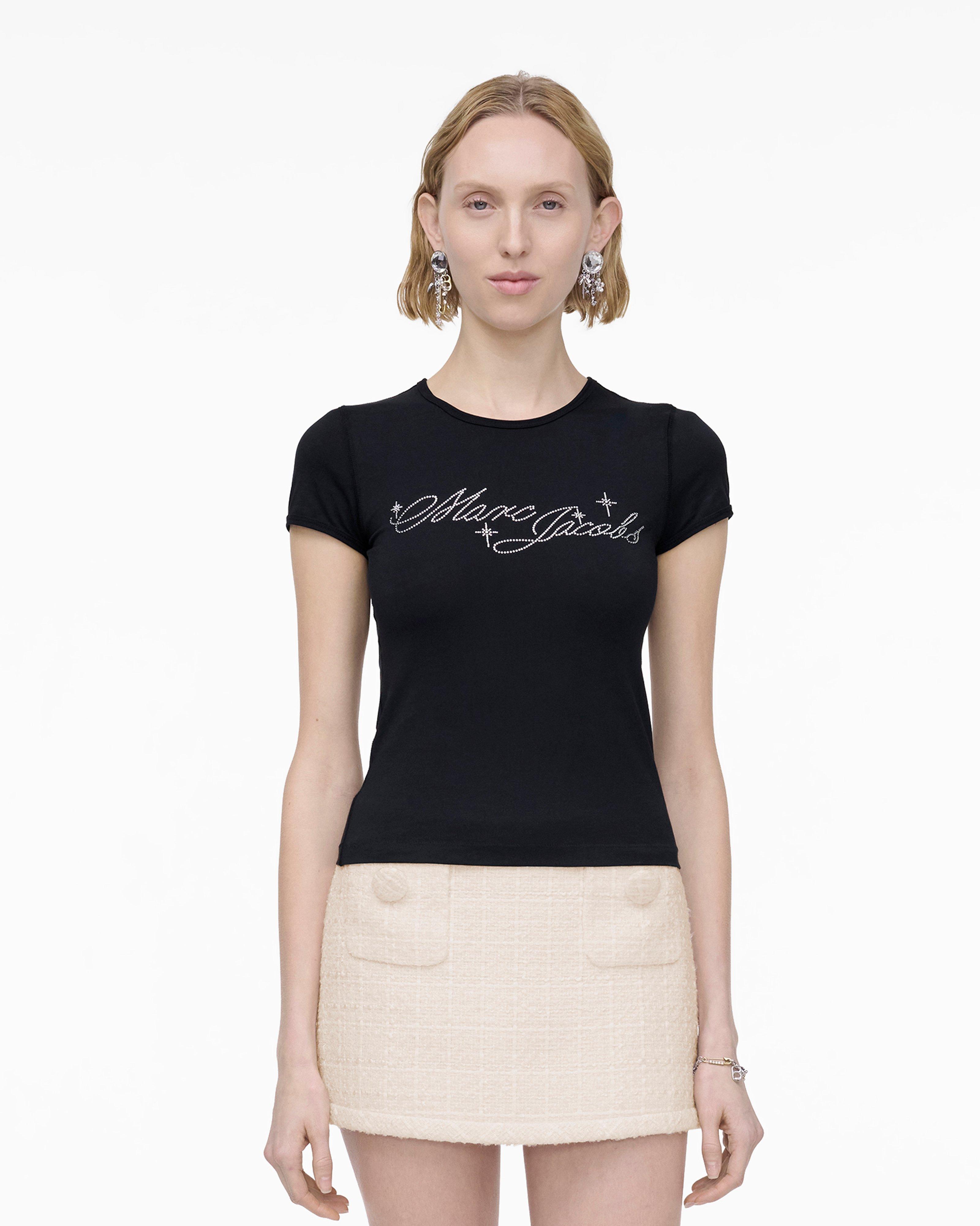 

Футболка Charm Logo Shrunked Marc Jacobs, черный