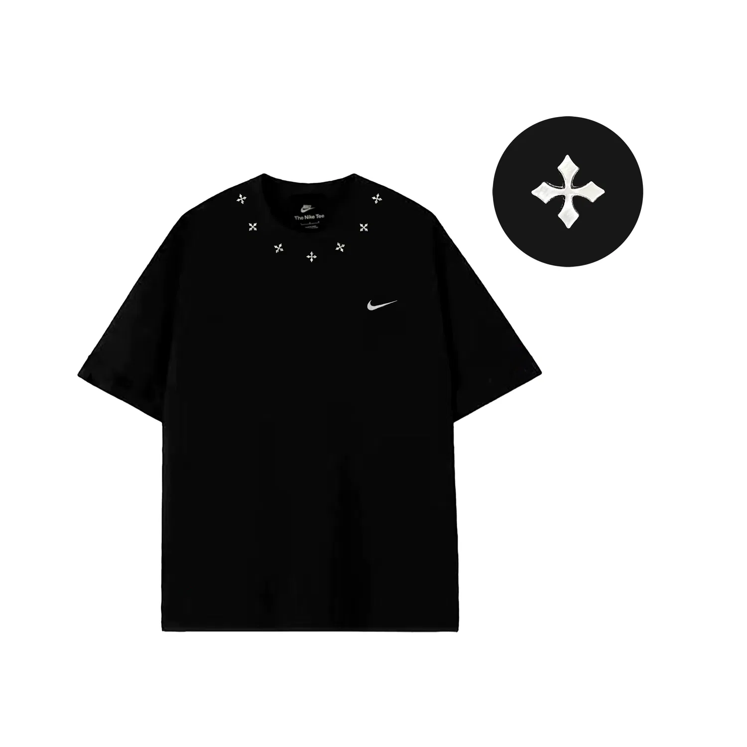 Футболка с вышивкой Nike Sportswear Premium Edition-Black — фото 4