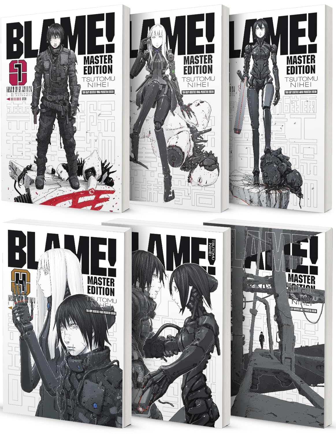 

BLAME! Manga Vol 1-6 Complete Master Edition 6-book Set by Tsutomu Nihei (Vertical Comics)