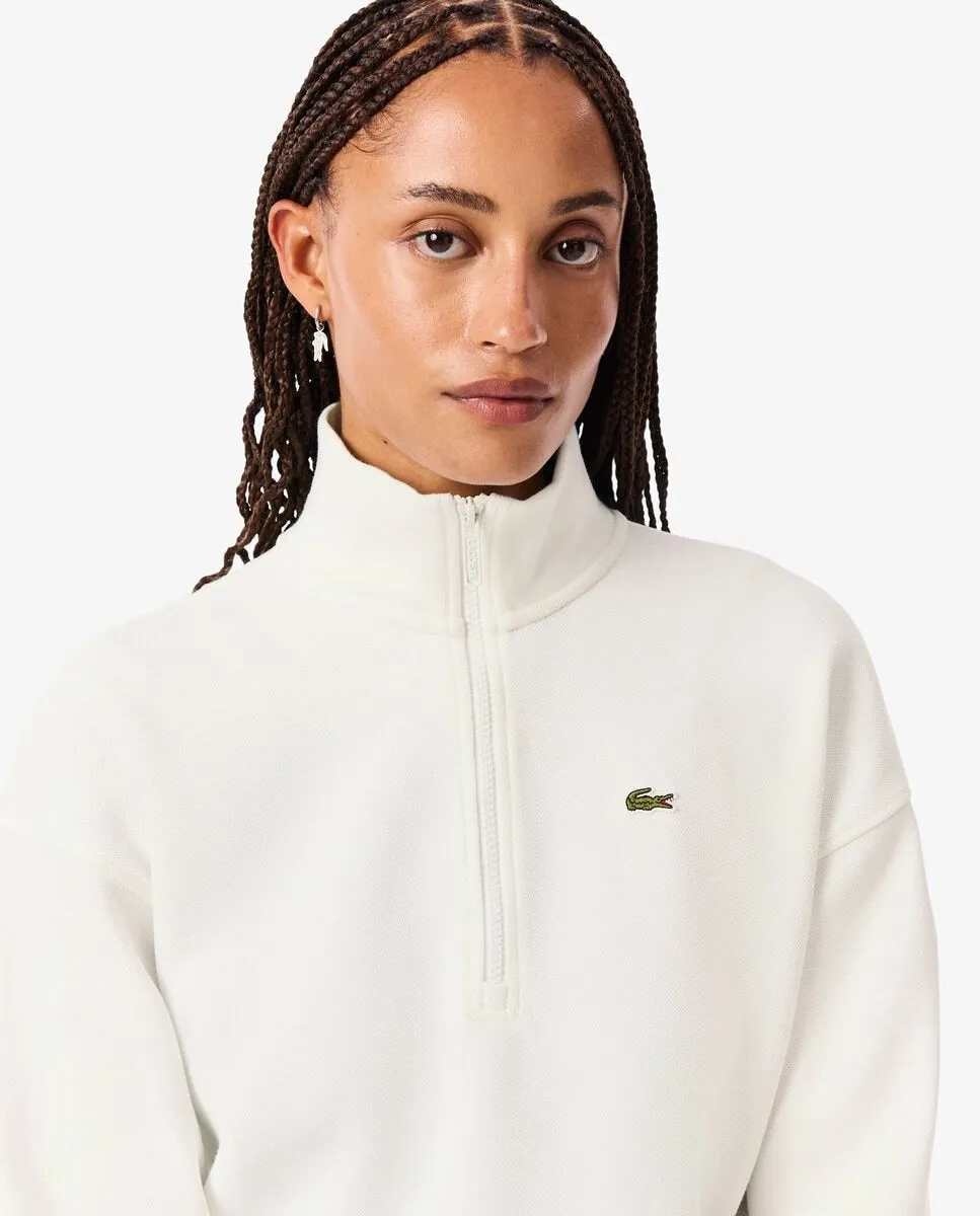 Толстовка Lacoste с молнией, белый — фото 4