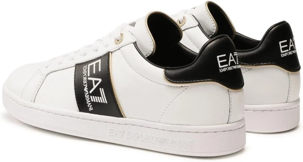 Кроссовки Emporio Armani EA7 мужские классические, белые с черными элементами — фото 2