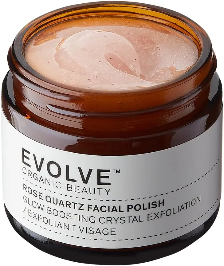 Скраб для лица с розовым кварцем Evolve Organic Beauty 60 мл