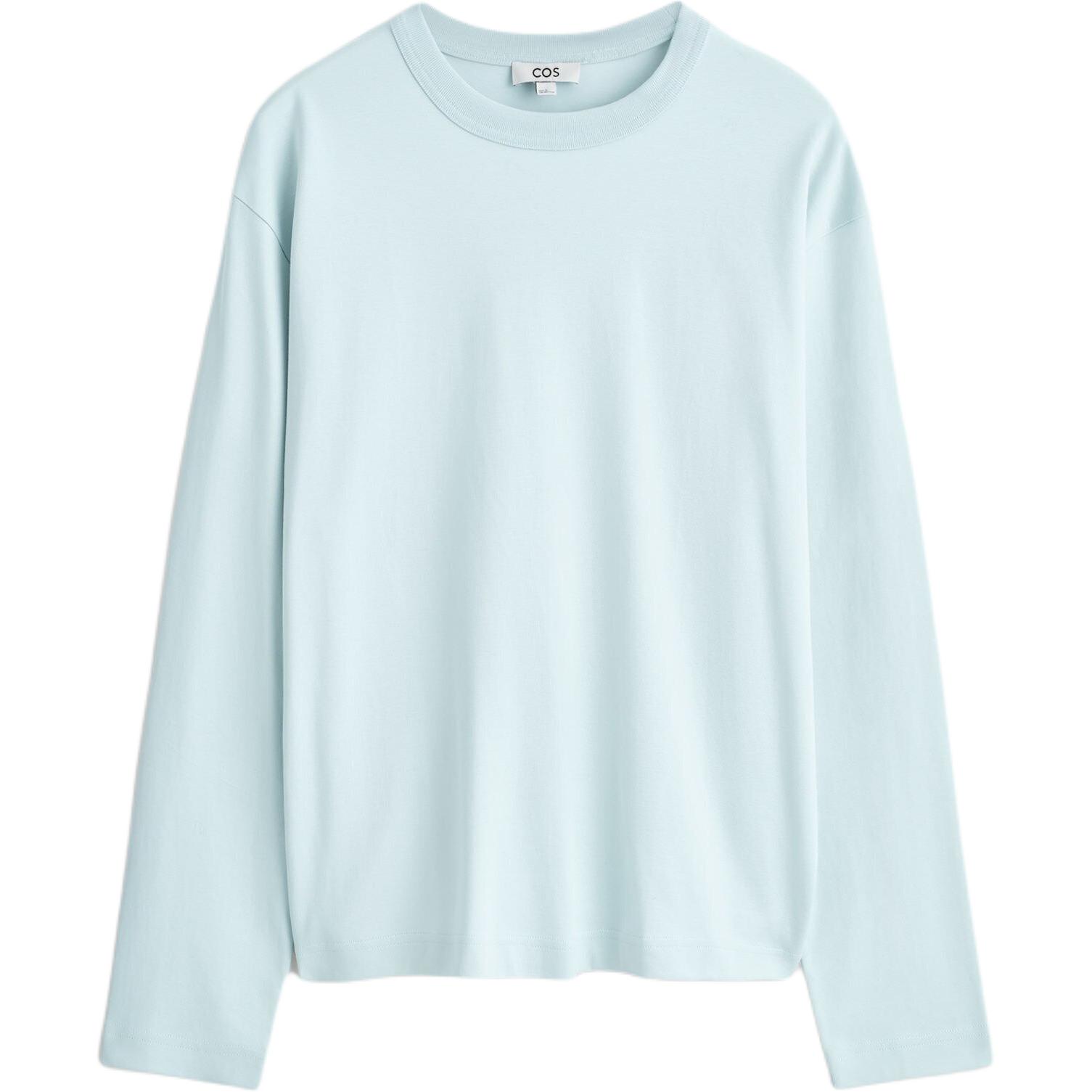 

COS Футболка мужская светло-голубая, Синий, COS Футболка мужская светло-голубая