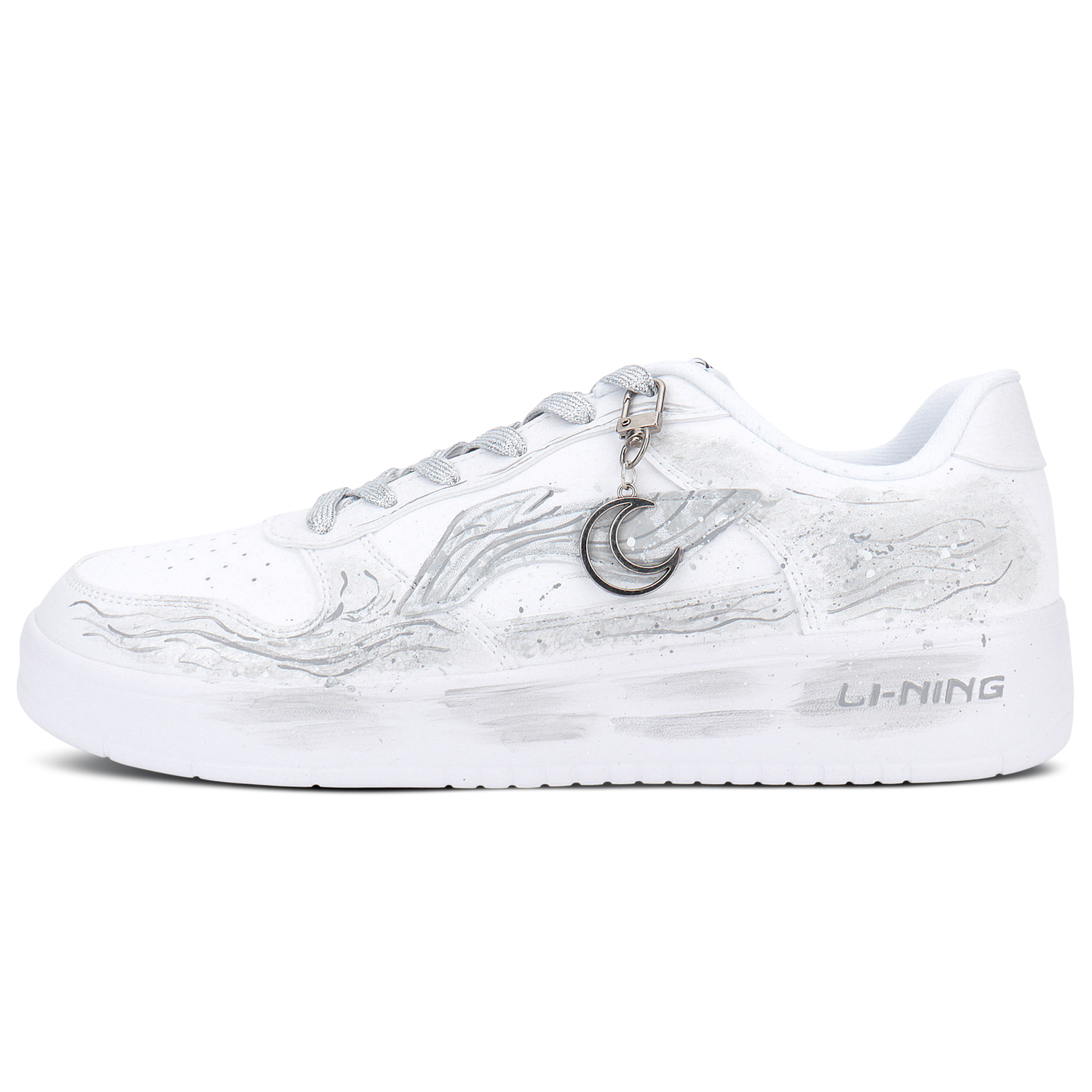 

Li-Ning Li Ning Floating Boat Slip Resistant Abrasion Resistant Low top Skateboard Shoes Men's White