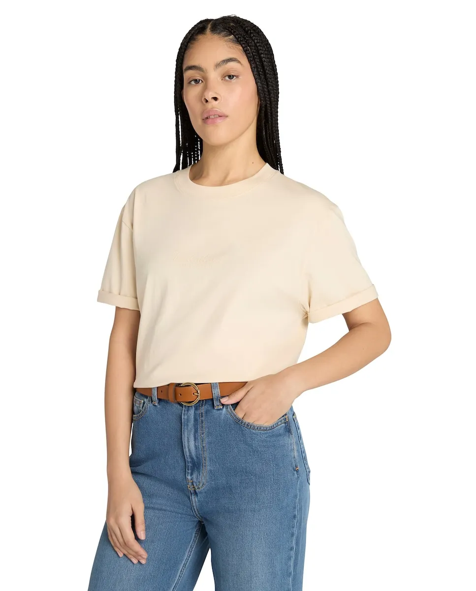 

Женская футболка с коротким рукавом Lush Comfort Timberland, бежевый