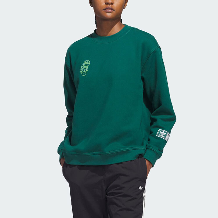 HYC Толстовка унисекс лесной зеленый Adidas Originals, зеленый — фото 2